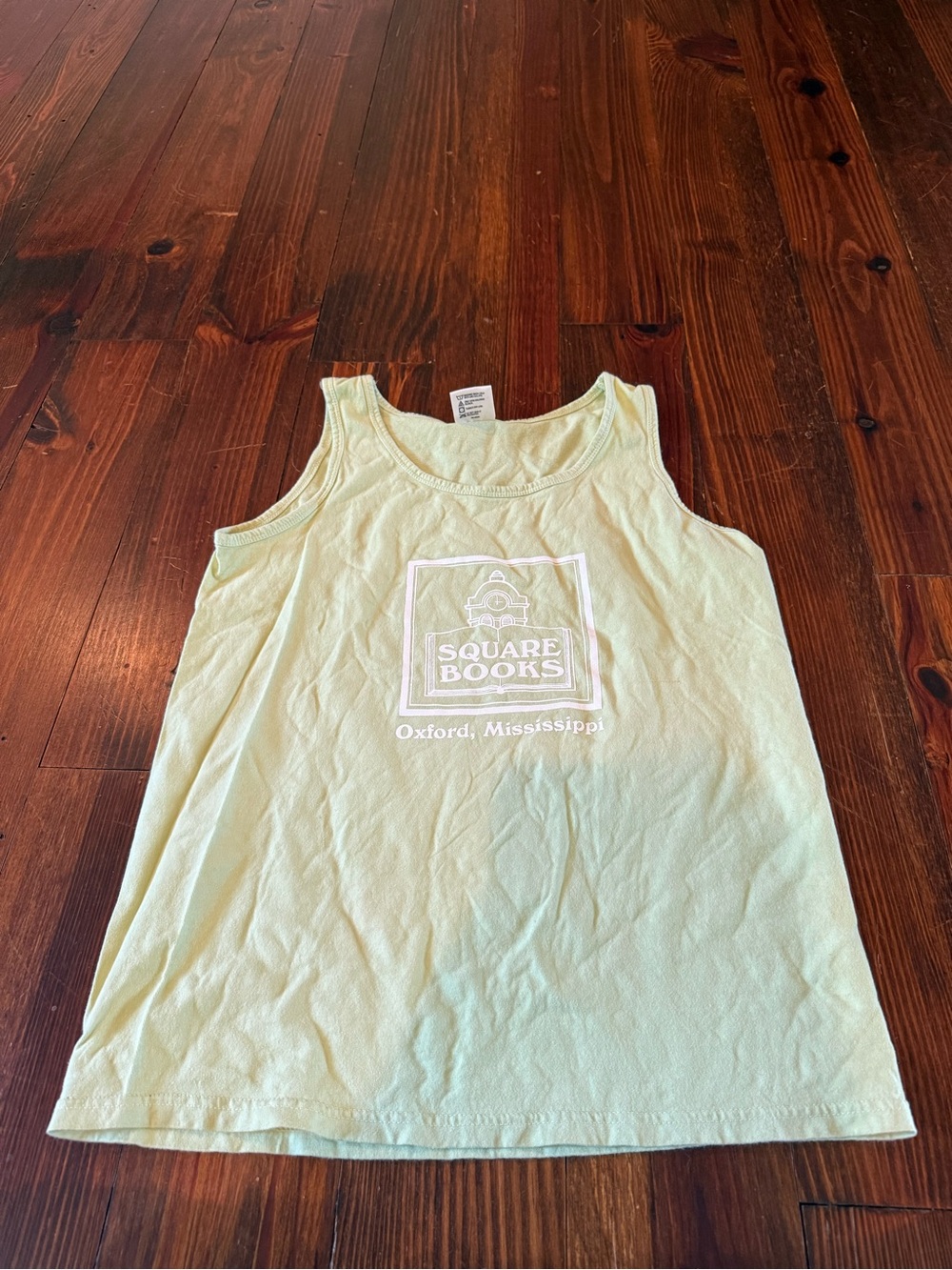 Square Books Oxford Mississippi green tank top